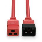 LINDY LNY-30124 :: Power cable IEC C19 to IEC C20 Extension, 16A, 2m, red