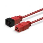 LINDY LNY-30124 :: Power cable IEC C19 to IEC C20 Extension, 16A, 2m, red