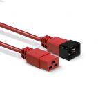 LINDY LNY-30124 :: Power cable IEC C19 to IEC C20 Extension, 16A, 3m, red