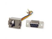 ROLINE 12.03.7529 :: DB9 socket - RJ-45 socket 8P / 8C 8-Wire, silver