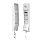 Grandstream GHP610W :: Компактен хотелски IP телефон, 2 SIP, 2 линии, WiFi, бял