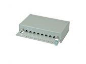 ROLINE 26.11.0304 :: Cat.5e (Class D) Wall Mount Patch Panel, 8 Ports, STP, grey