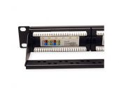 VALUE 26.99.0357 :: Cat.6A (Class EA) 19" Patch Panel, 24 Ports, UTP, black