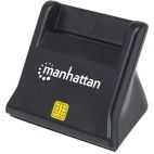 MANHATTAN 102025 :: Standing USB Smart/SIM Card Reader, Contact Reader, Desktop, External