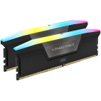 Corsair DDR5, 5600MT/s 32GB 2x16GB DIMM, Unbuffered, 40-40-40-77, XMP 3.0, VENGEANCE RGB DDR5 Black Heatspreader, RGB LED, 1.25V, EAN:0840006600213