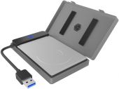 ICYBOX IB-AC603b-U3 :: Adapter for 1x HDD/SSD with USB 3.0 Type-A interface and plastic enclosure