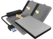 ICYBOX IB-AC603b-U3 :: Кабел USB3.2 към 2.5“ SATA HDD + предпазна кутия 