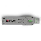 LINDY LNY-40621 :: USB Blocker USB A Port Security Key, green