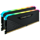 Corsair DDR4, 3200MHz 32GB 2x16GB Dimm, Unbuffered, 16-20-20-38, XMP 2.0, Vengeance RGB RS Heatspreader, RGB LED, Black PCB, 1.35V, for AMD Ryzen & Intel XMP, EAN:0840006649038