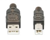 MANHATTAN 152389 :: Кабел Hi-Speed USB 2.0 A-B, Active, up to 480 Mbps, 15м