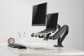 MANHATTAN 462211 :: Adjustable VESA Mount Laptop Holder, VESA, 11-17", VESA:75x75, 100x100, black 