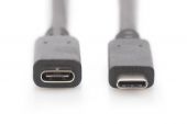 ASSAMANN AK-300210-020-S :: Cable USB Type-C extension, Type C M/F, 3A, 2m 