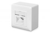 DIGITUS DN-9006-N :: Class E, wall outlet, cat.6, shielded, surface mount