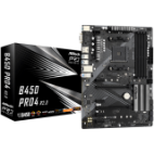 ASROCK Main Board Desktop B450 PRO4 (B450, AM4, 4xDDR4, HDMI/DP/D-Sub, 2 PCIe 3.0 x16, 4 PCIe 2.0 x1, 2xM.2, 6 SATA3, 1x USB-C, 2xUSB 2.0, 5x USB 3.2, 1xCOM Port Header, ATX, Retail)