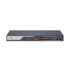 HIKVISION DS-3E0318P-E(C) :: 18 port, 16 PoE ports 10/100 +2 x Gigabit uplink, Switch L2, Unmanaged, 230W, 300m