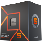 AMD CPU Desktop Ryzen 5 6C/12T 7600 (5.2GHz Max, 38MB, 65W, AM5) box, with Radeon Graphics and Wraith Stealth Cooler