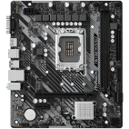 ASROCK MB Desktop H610M-HVS (S1700, 2x DDR4, 1x PCIe 4.0 x16, 1x PCIe 3.0 x1, 1x SSD Ultra M.2 PCIe, 4x SATA3 6.0Gb/s, 4x USB 3.2, 6x USB 2.0, 1x VGA, 1x HDMI, 1x GLAN, mATX) Retail.