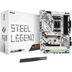 ASROCK MB Desktop B650 Steel Legend, AM5, 4x DDR5, 1x PCIe 5.0 x16, 1x PCIe 3.0 x16, 1x PCIe 4.0 x1 1x Blazing M.2(PCIe Gen5x4), 2x Hyper M.2(PCIe Gen4x4), 2x SATA3 6.0 Gb/s, 1x HDMI, 1x DP, 2.5G LAN, 802.11ax Wi-Fi 6E + BT