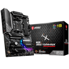 MSI MAG B550 TOMAHAWK, ATX, Socket AM4, AMD B550 Chipset, 4 DIMMs, Dual Channel DDR4 up to 5100+(OC)MHz, 1x PCIe 4.0/ 3.0 x16 slot, 2x M.2 slots, 2xUSB 3.2 Gen 2 (1x Type-C), 2xUSB 3.2 Gen 1, 2xUSB 2.0, 1x HDMI, 1x DP, 2.5G+1G LAN, 7.1 Audio