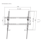 SBOX PLB-3446T-2 :: WALL MOUNT,  37“ – 80“, to 45kg VESA 600x400, black