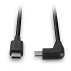 LINDY LNY-32005 :: Cable 1m USB 2.0 Straight USB-C to 90° Right-Angled USB-C, 1m