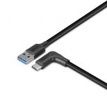 LINDY LNY-32014 :: Cable USB 3.2 Type-A to USB-C , 90° Right-Angled, 10Gbps, 1.5 m