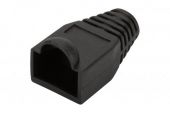 DIGITUS A-MOT 8/8 :: Kink protection boot for RJ45 plugs, black, 1pcs.