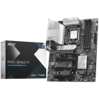 MSI PRO B860-P, ATX, LGA 1851, 4x DDR5 Dual Channel DDR5 up to 8600(OC)MHz, 4x PCIe x16 slot, 3x M.2 slot, 4x USB 2.0, 2x USB 5Gbps, 2x USB 10Gbps, 1x USB 40Gbps Type-C, HDMI, DP, 7.1 HD Audio, 5G LAN, 3Y