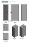 MIRSAN MR.GTN42U66.01 :: Сървърен мрежов шкаф - 42U, D=600mm, W=600mm, свободно стоящ, черен