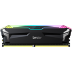 Lexar 2x16GB Ares DDR4 3600 UDIMM Memory with heatsink and RGB lighting, Black Color, Dual pack