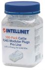 INTELLINET 790512 :: 100-Pack Cat5e RJ45 Modular Plugs Pro Line