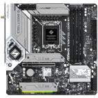 ASROCK MB Desktop B760M Steel Legend (S1700, 4x DDR5, 1x PCIe 5.0 x16, 1x PCIe 4.0 x16, 3x Hyper M.2 PCIe Gen4x4, 4x SATA3, 2x USB-C, 9x USB 3.2, 6x USB 2.0, 1xRJ-45 2.5GB, Wi-Fi 6E, BT 5.3, 1x HDMI, 1x DP, micro ATX